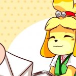 Isabelle getting card