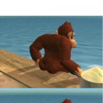 stop interrogating let me go | POV: YOUR MOM SAID YES WHEN YOU ASKED HER TO GO TO A PARTY (YOU TOOK ONE STEP OUT OF THE DOOR) | image tagged in donkey kong,relatable | made w/ Imgflip meme maker