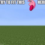 Superflat | TRY TO FIT THIS                 HERE | image tagged in superflat | made w/ Imgflip meme maker
