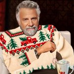 Most Interesting Man Christmas Sweater