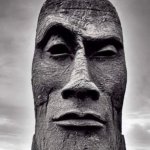 The Rock Easter island meme