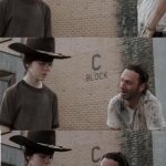 Rick and Carl 3 frame meme