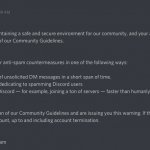 Discord Account Ban Message