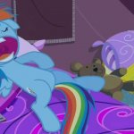 Rainbow Dash sleepover meme