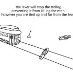 trolley problem meme