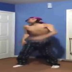 guy screams and then dances GIF Template