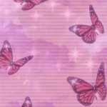 Pink butterfly background meme