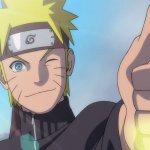 Naruto with a thumbs up