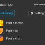 PoliticsTOO 900 followers