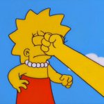 lisa simpson punch on face