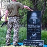 Mock Grave for Vladimir Putin in Ukraine meme