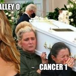 Kirsty | KIRSTIE ALLEY 0; CANCER 1 | image tagged in kirstie alley,cancer,i will offend everyone,memes,funny | made w/ Imgflip meme maker