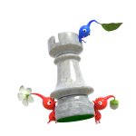 Blue Pikmin & Red Pikmin with Chess Piece