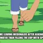 luffy running | ME LEAVING MCDONALDS AFTER ASKING FOR WATER THAN FILLING THE CUP WITH SPRITE | image tagged in gifs,fun,luffy | made w/ Imgflip video-to-gif maker