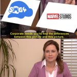 SMG4 and Marvel | image tagged in corporate wants you to find the difference,smg4,marvel | made w/ Imgflip meme maker