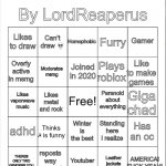LordReaperus bingo 1.0 meme