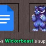 Google Docs destroys Wickerbeast's supplies while he is asleep