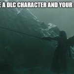 Stab go brrr | WHEN YOU HAVE A DLC CHARACTER AND YOUR FRIEND DOESNT: | image tagged in sephiroth kills mario,sephiroth,super smash bros | made w/ Imgflip meme maker
