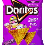 Wario's Garlic Pizza Doritos