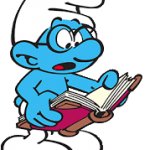 Brainy Smurf Studying