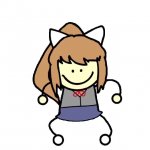 dancing Monika GIF Template