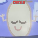 ??? | CURSED | image tagged in no eye mr potato,memes | made w/ Imgflip meme maker