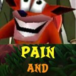 crash bandicoot pain and suffering meme