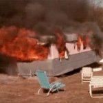 Burning Trailer Home Fire GIF Template