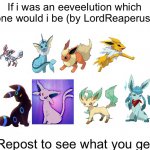 If i was an eeveelution which one would i be