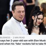 Elon Musk 2 year old son meme