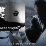 So I tore out his throat | image tagged in so i tore out his throat | made w/ Imgflip meme maker