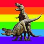Gay dinosours meme
