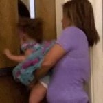 Mom hitting baby with door GIF Template