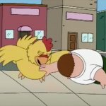 peter chicken fight GIF Template