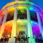 Rainbow Lights White House meme