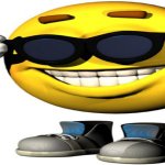 Meme emoji with sunglasses