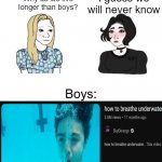 Yes Chad Boys vs. Girls Meme Generator - Imgflip