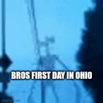 Bro cant even take a walk in ohio man | BROS FIRST DAY IN OHIO | image tagged in gifs,ohio,siren head | made w/ Imgflip video-to-gif maker