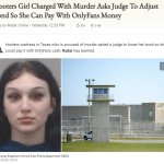 Hooters girl charged