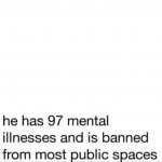 97 mental illnesses