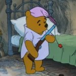 Winnie the Poo with rifle