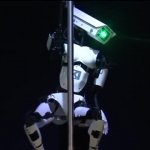 Robot Pole Dance GIF Template