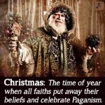 Christmas paganism meme