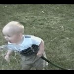 Toddler drinking water GIF Template