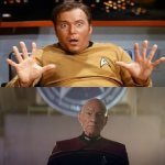 Kirk and Picard