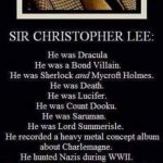 Sir Christopher Lee