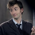 Doctor Who Tenth Holding Sonic Wry Expression