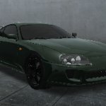 toyota supra in green