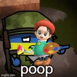 yoki kills adeleine | poop | image tagged in gifs,adeleine | made w/ Imgflip video-to-gif maker