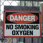 You can't smoke oxygen